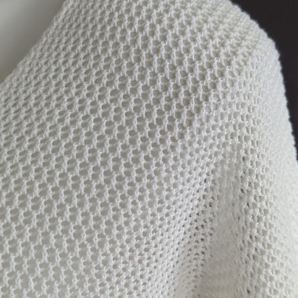 Soft Joie Open Knit Off White Sweater Sz Small - Picture 4 of 8